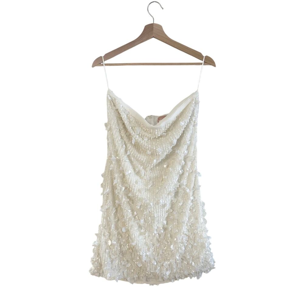 Show Me Your Mumu Savvy Tube Dress in Shiny Shell Embellishment XL - Picture 4 of 9